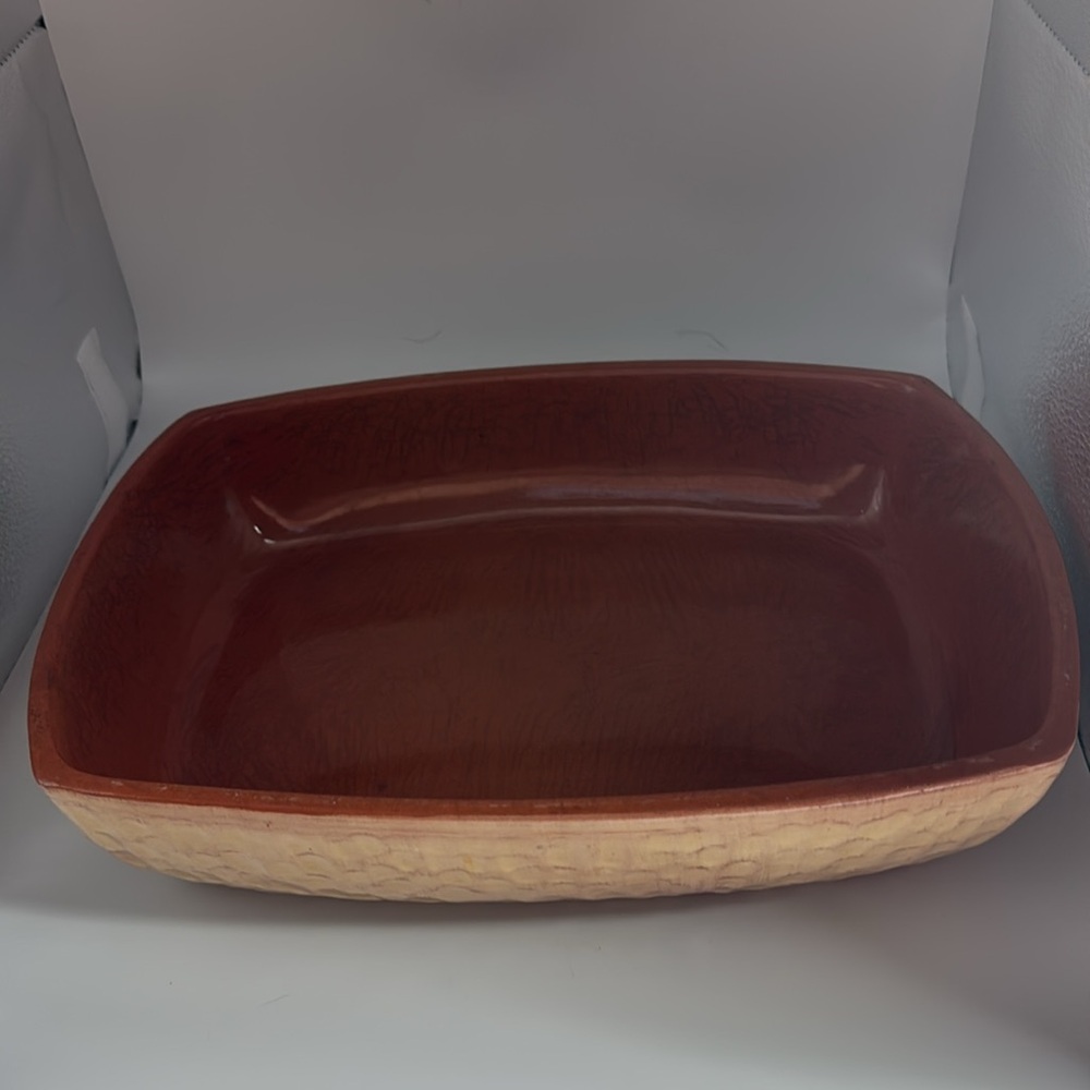 Normi Ceramic 9” x 13 Orange Rectangular Baking Dish (Italy)